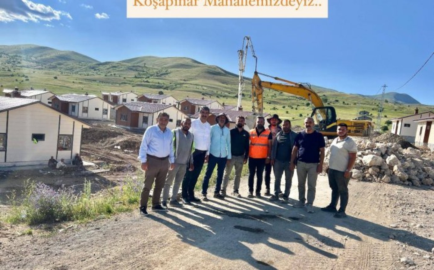 Koşapınar Mahallemizde Yapılan Çalışmalarımızı Yerinde Takip Ediyoruz..